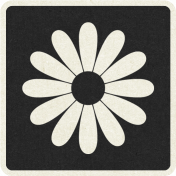 Picnic Day_Pictogram Chip_Black_Flower