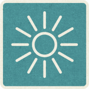 Picnic Day_Pictogram Chip_Blue_Sun