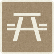 Picnic Day_Pictogram Chip_Brown_Picnic Table