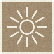 Picnic Day_Pictogram Chip_Brown_Sun