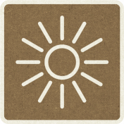 Picnic Day_Pictogram Chip_Brown Dark_Sun