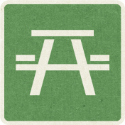 Picnic Day_Pictogram Chip_Green_Picnic Table