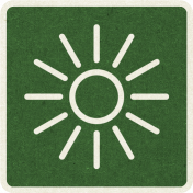 Picnic Day_Pictogram Chip_Green Dark_Sun