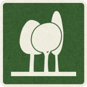 Picnic Day_Pictogram Chip_Green Dark_Trees