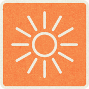 Picnic Day_Pictogram Chip_Orange_Sun