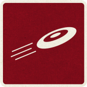 Picnic Day_Pictogram Chip_Red Dark_Frisbee