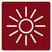 Picnic Day_Pictogram Chip_Red Dark_Sun