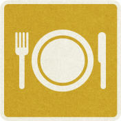 Picnic Day_Pictogram Chip_Yellow Dark_Plate