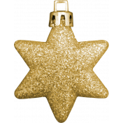 Winter Wonderland Christmas- Ornament Glitter Star