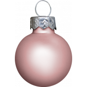 Winter Wonderland Snow- Ornament Ball Pink