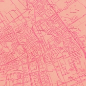 Love At First Sight-Pink Map Paper