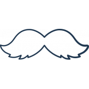 Doodle Navy Mustache 1