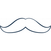 Doodle Navy Mustache 3