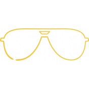 Doodle Yellow Glasses 3