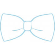 XY Doodle- Baby Blue Bow Tie