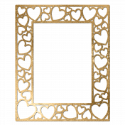 Gold Multi-Hearts Frame