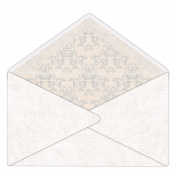 Envelope Open with damask insert