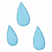 Fabric Raindrops