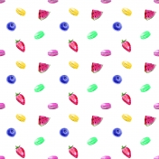 Fruity Background Paper White