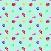 Fruity Background Paper Turquoise