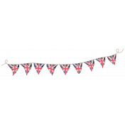 Union Jack England Bunting- 9 Flags