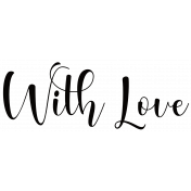 With Love- modern calligraphy