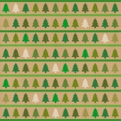 Paper- Christmas trees in green