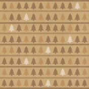 Paper- Christmas trees in brown