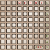 Paper- Keyboard (1/2) Merry Christmas