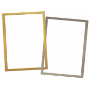 Frame- Silver and gold Christmas
