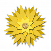 Flower- Yellow fabric