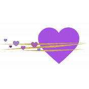 Heart – Happy Valentine in purple