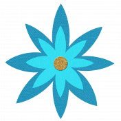 Flower – March 2021 light blue