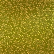 Paper – Vegetal swirls in green and yellow
