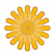 Flower – Yellow with gold