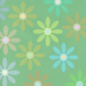 Paper- Colorful flowers on green