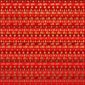 Paper – Red Christmas kilim