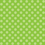 Paper- White flowers pattern on green