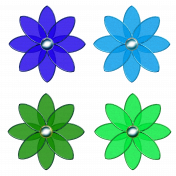 Flower – Cold colors
