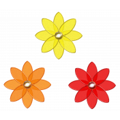 Flower- Warm colors 1/2