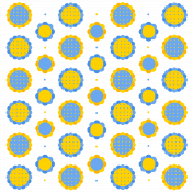 Overlay- Blue and yellow flowers