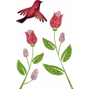 Bird and Roses