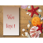 Carte vive l'été- Long live the summer card 4x3