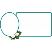 Double With Daisies- Teal Frames