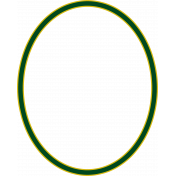 Gold And Green Oval