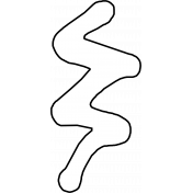 Zigzag Outlined White- Symbols