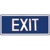 Exit Blue- Exit Signs