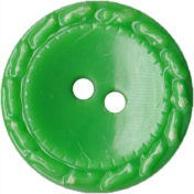 Button Tin- button green dash