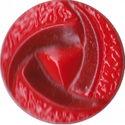 Button Tin- button red tri