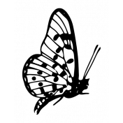 Shabby Vintage #3 Butterfly Sticker 08